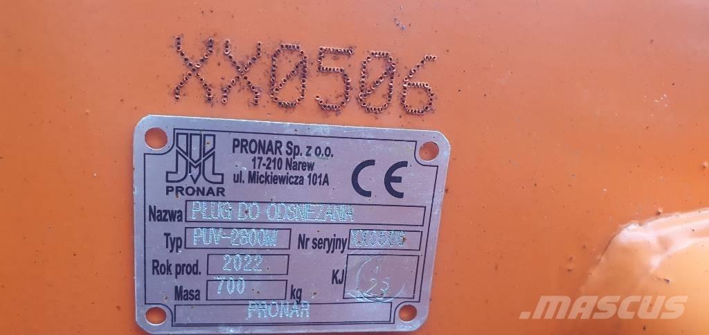 Pronar PUV 2800 M Lame pentru dezapezire si pluguri