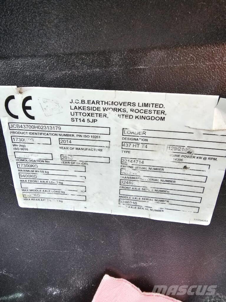 JCB 437 HT Incarcator pe pneuri