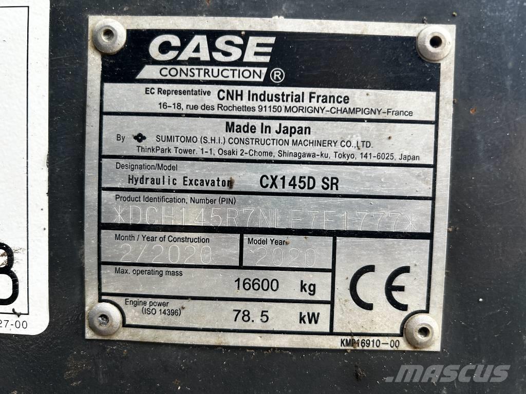 CASE CX 145 D SR Excavatoare pe șenile
