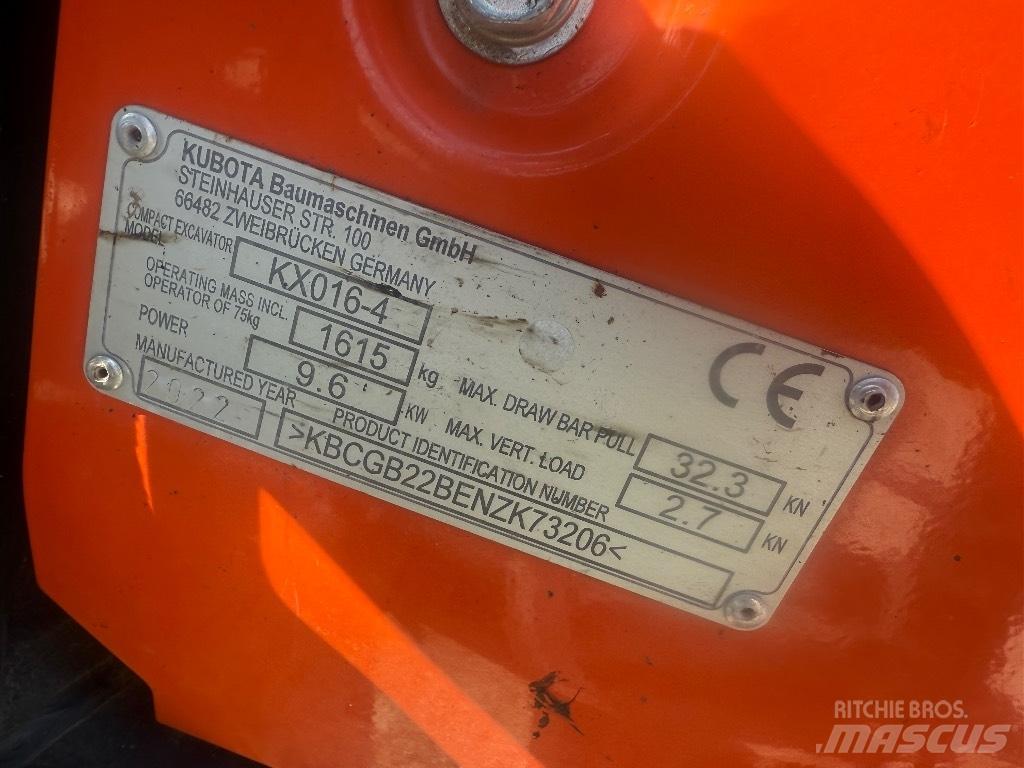 Kubota KX 016-4 Mini excavatoare < 7t