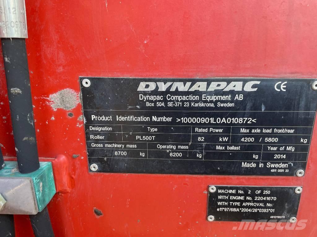 Dynapac PL 500 T Utilaje asfalt cu freze reci