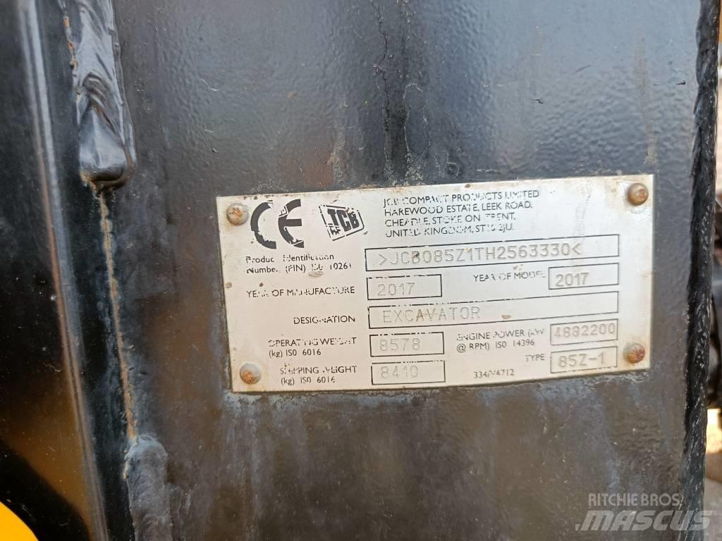 JCB 85Z-1 ECO Excavatoare 7t - 12t