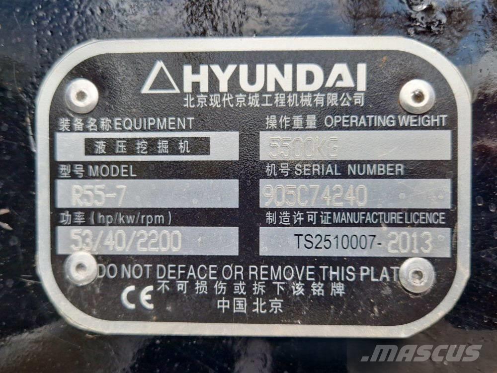 Hyundai R 155-7 Mini excavatoare < 7t