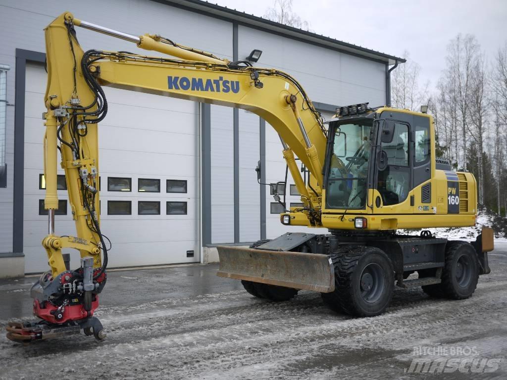 Komatsu PW 160-8 Excavatoare cu roti