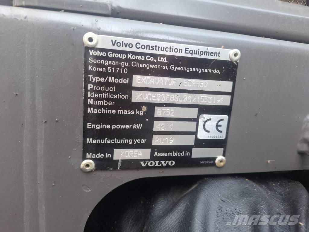 Volvo ECR 88 D Excavatoare 7t - 12t
