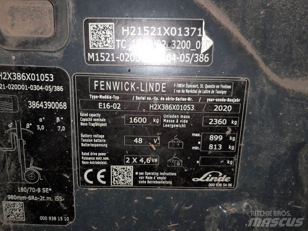 Linde E16-02 Stivuitor electric