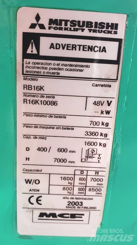 Mitsubishi RB16K Stivuitor cu catarg retractabil