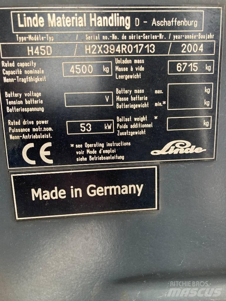 Linde H45D/394-01 Stivuitor diesel