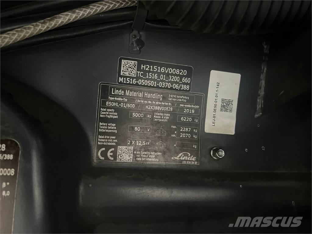 Linde E50HL-01 / 600 Stivuitor electric