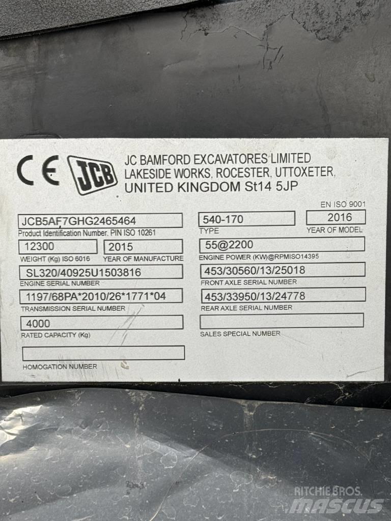 JCB 540-170 Stivuitoare telescopice