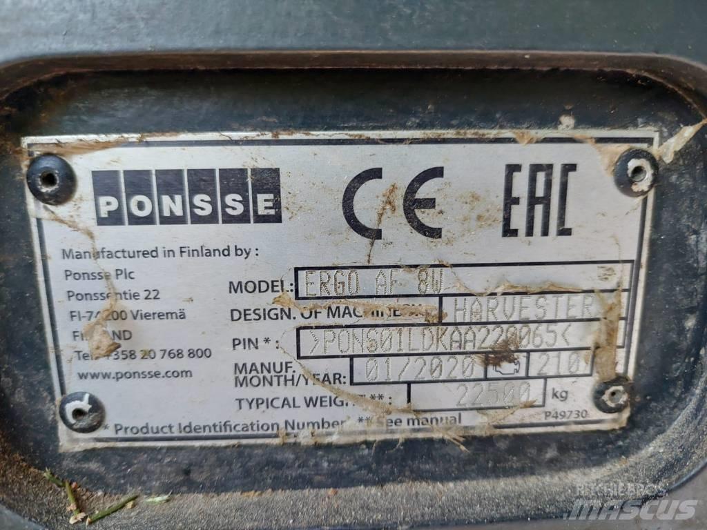 Ponsse Ergo AF 8W Combine forestiere