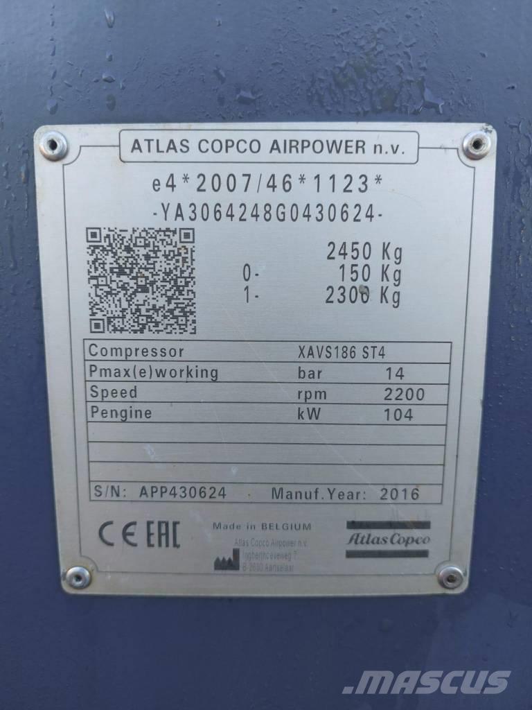 Atlas Copco XAVS186 Compresoare