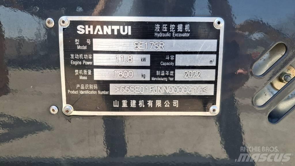 Shantui SE 17 SR Mini excavatoare < 7t