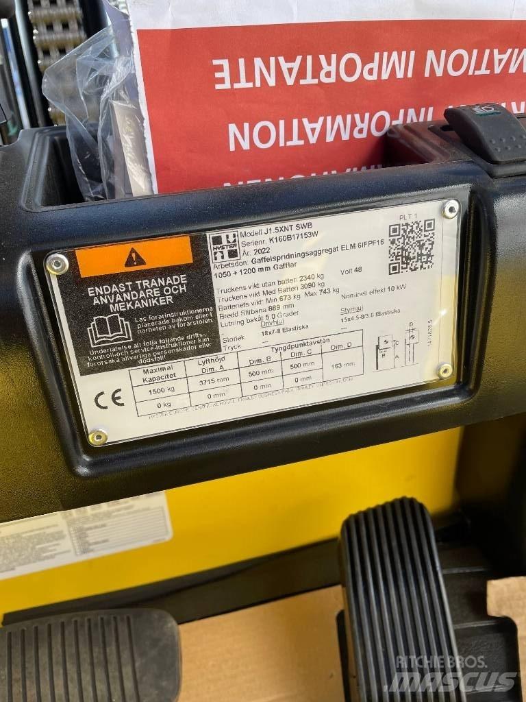 Hyster J1.5 XNT  1,5t Stivuitor electric
