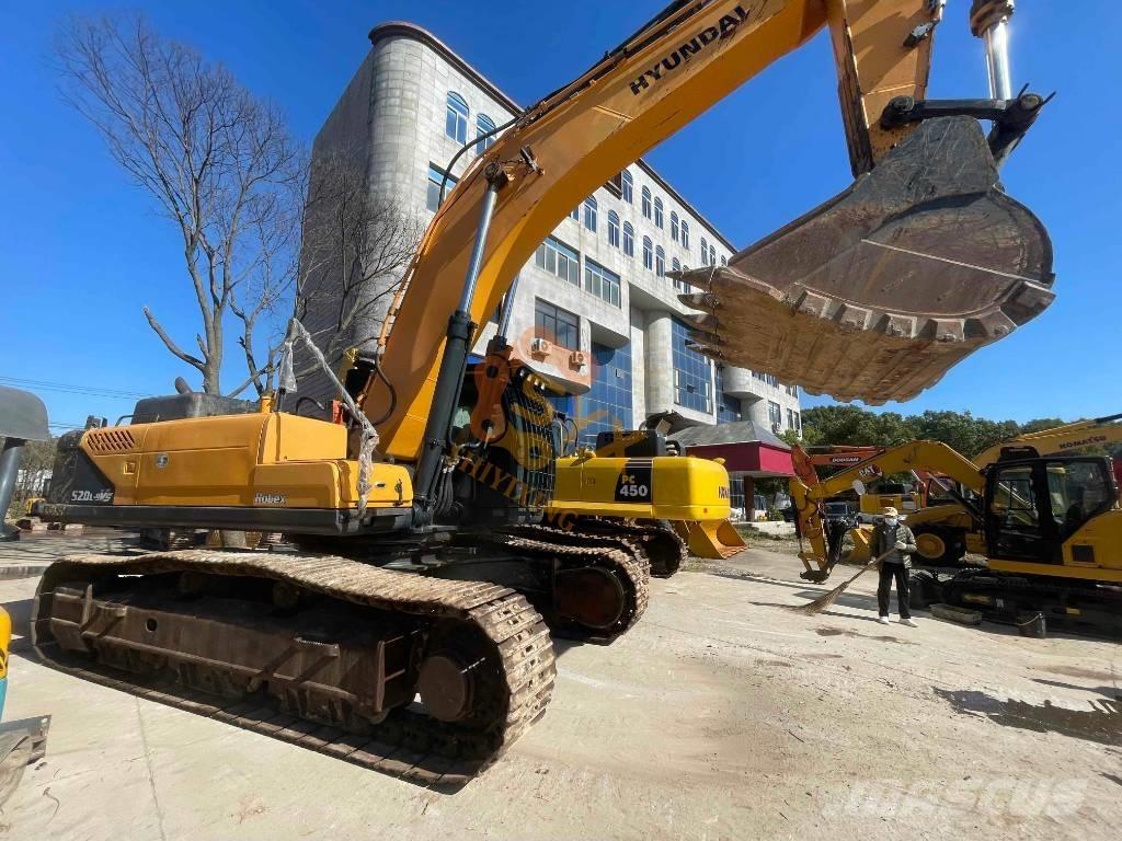 Hyundai Robex 520 VS Excavatoare pe șenile
