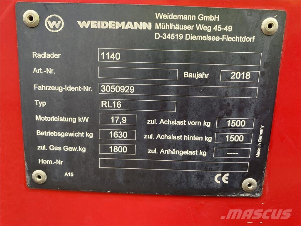 Weidemann 1140 Incarcatoare multifunctionale