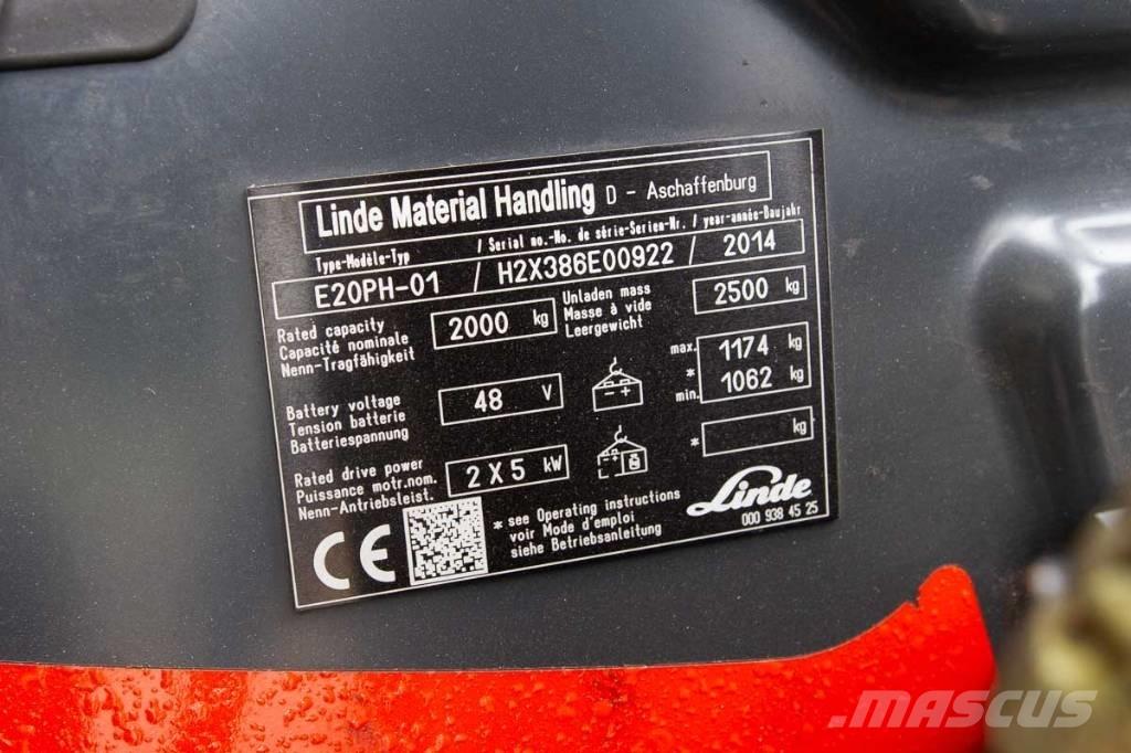 Linde E 20 Stivuitor electric