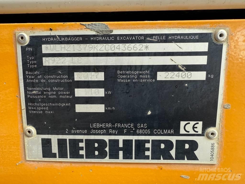 Liebherr R 922 LC Excavatoare pe șenile
