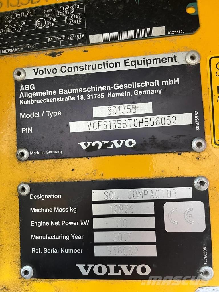 Volvo SD 135 B Cilindri compactori cu roti