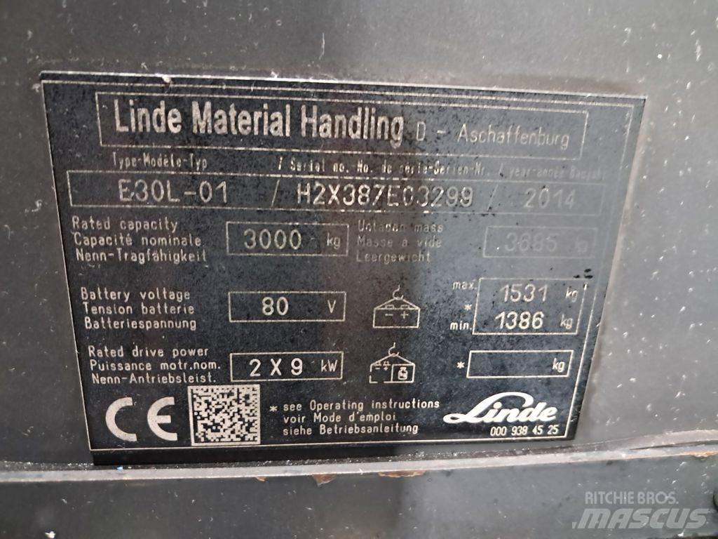 Linde E30L-01 Stivuitor electric