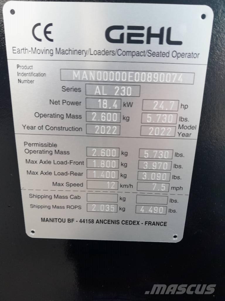 Gehl AL230 Incarcatoare multifunctionale