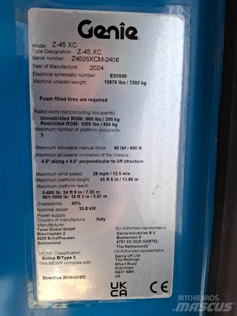 Genie Z 45 Nacele cu brat articulat