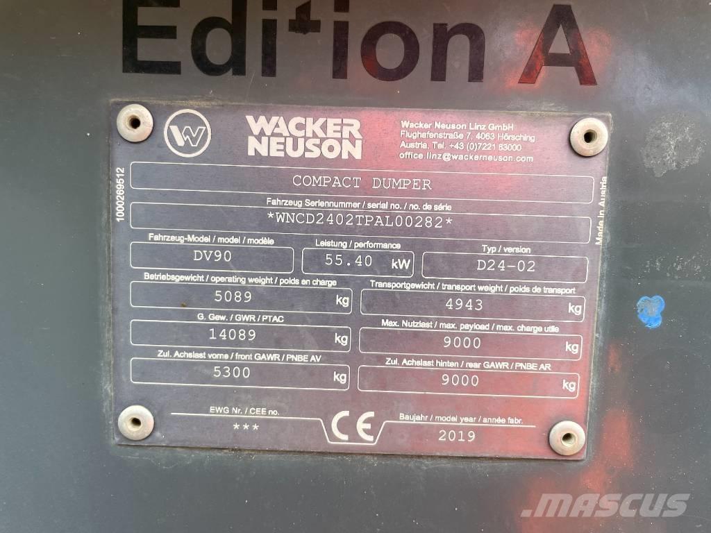 Wacker Neuson DV 90 Minitractor de teren