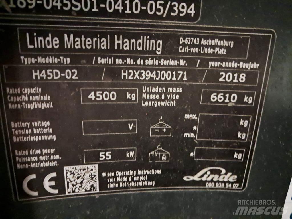 Linde H45D-02 Stivuitor diesel