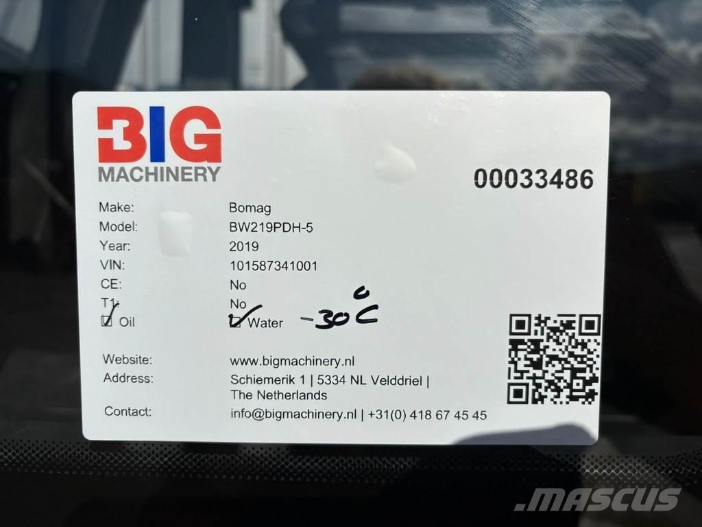 Bomag BW219PDH-5 Compactoare monocilindrice