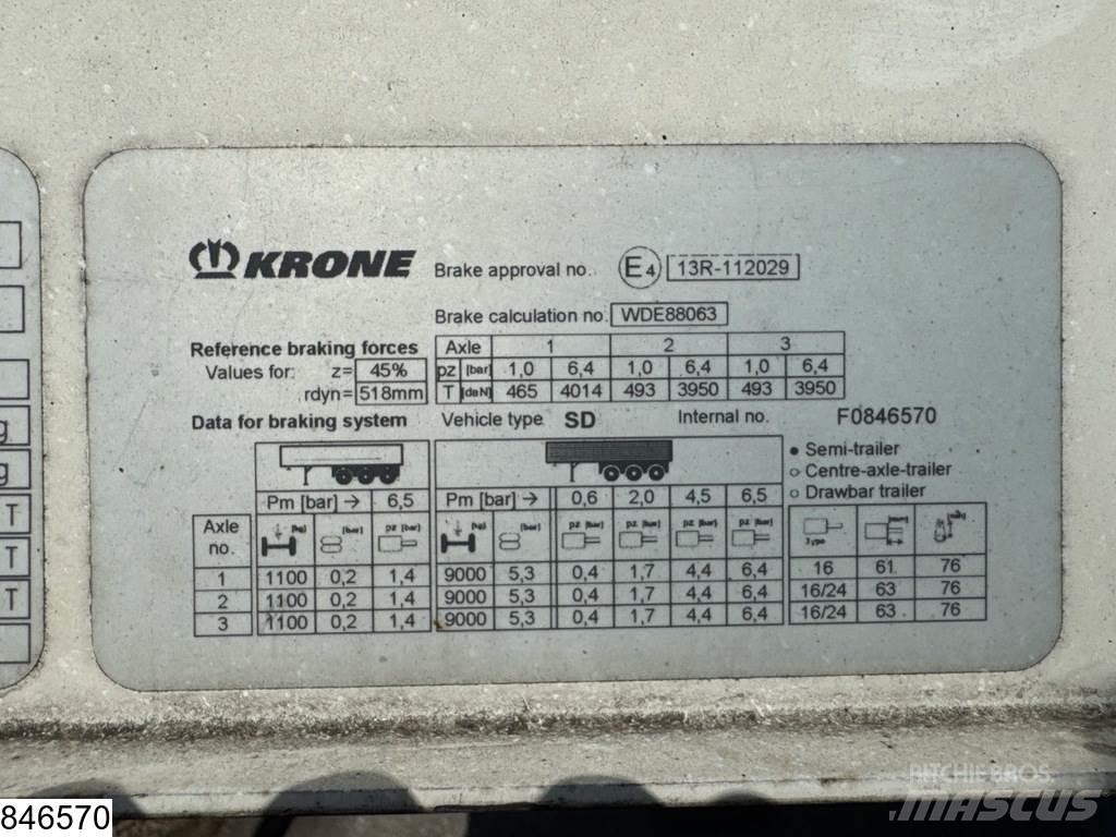 Krone Tautliner Semi-remorca speciala