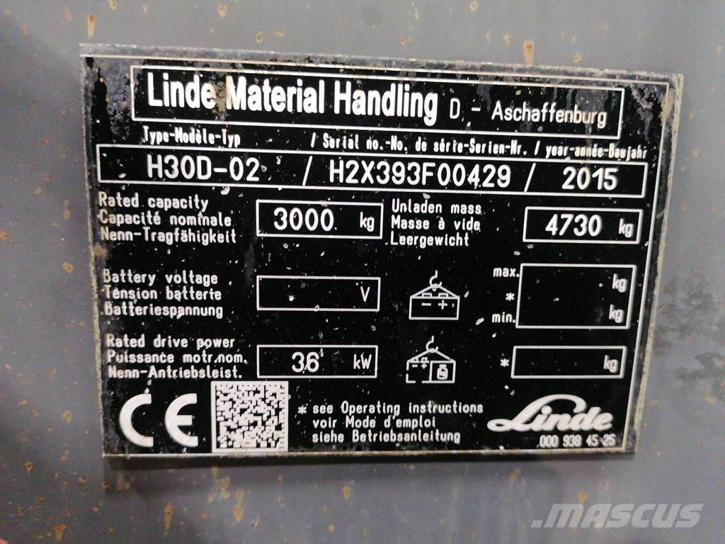 Linde H30D-02 Stivuitor diesel