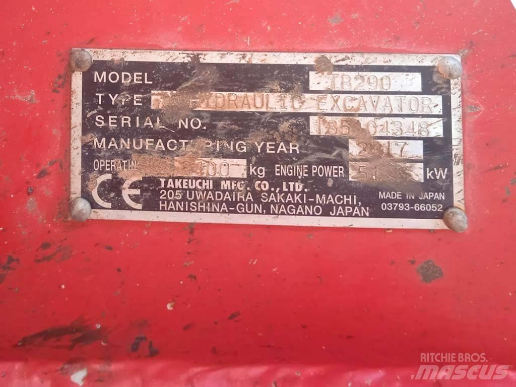 Takeuchi TB290 Mini excavatoare < 7t