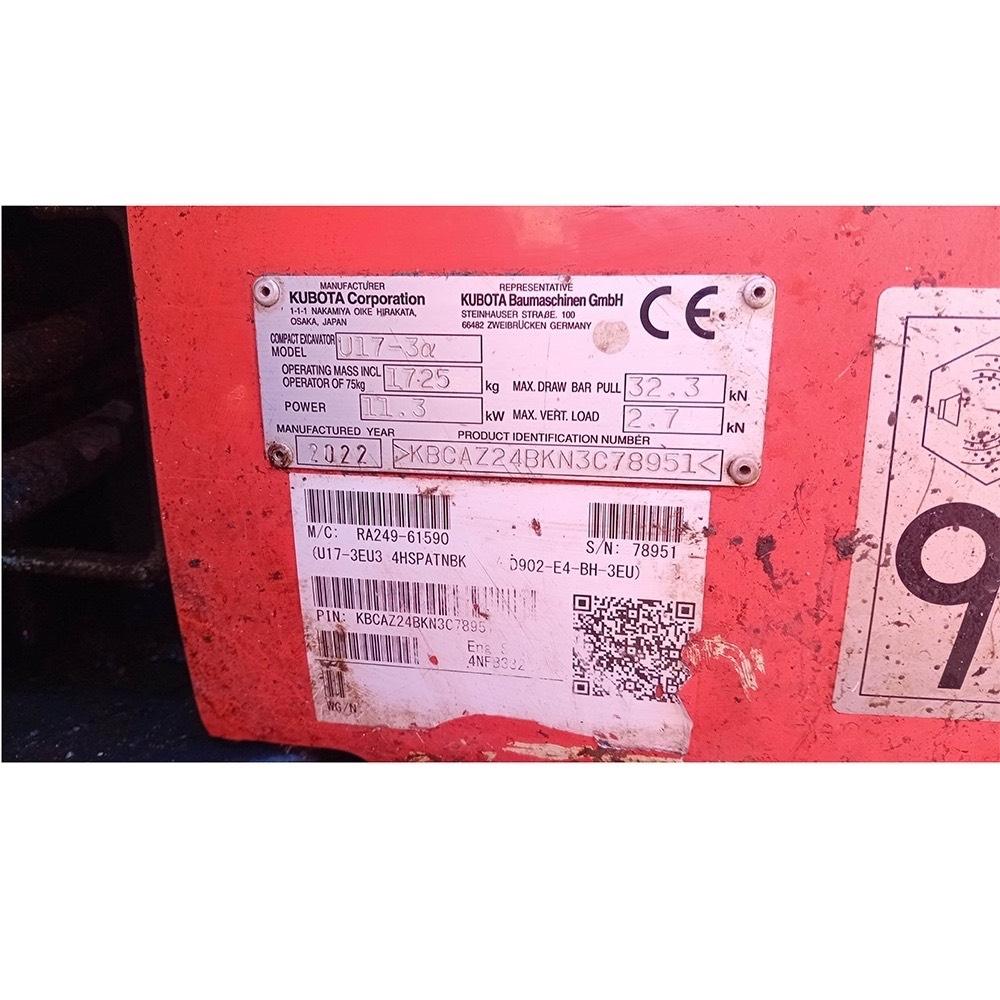 Kubota U17-3a Mini excavatoare < 7t