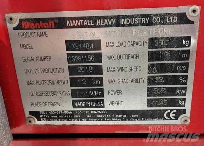 Mantall XE140W Platforme foarfeca