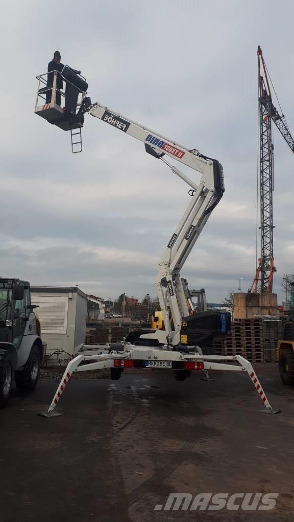 Dino 180 XT II Platforme aeriene montate pe remorca