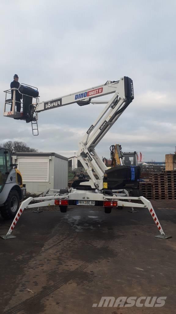 Dino 180 XT II Platforme aeriene montate pe remorca