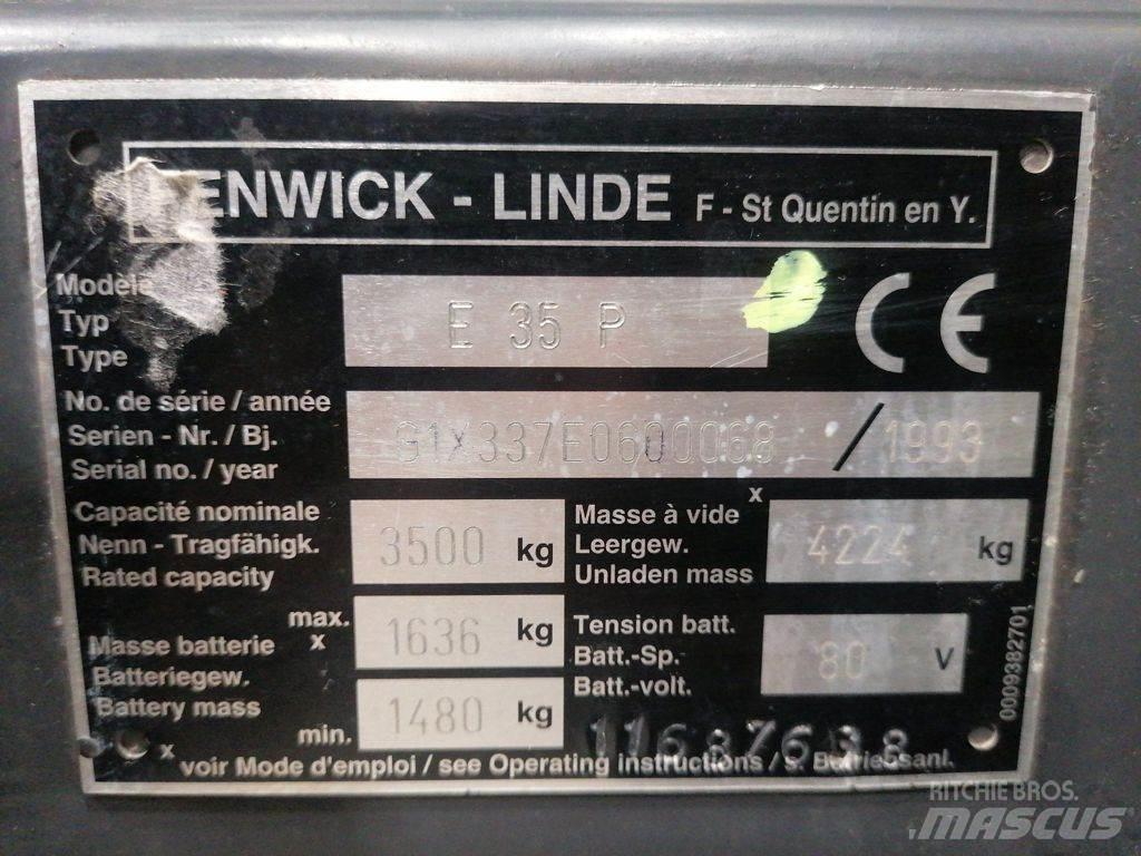 Linde E35P Stivuitor electric