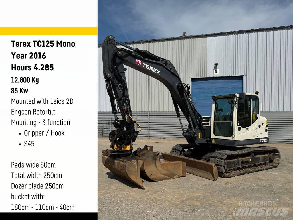 Terex Ecotec TC125 Excavatoare 7t - 12t