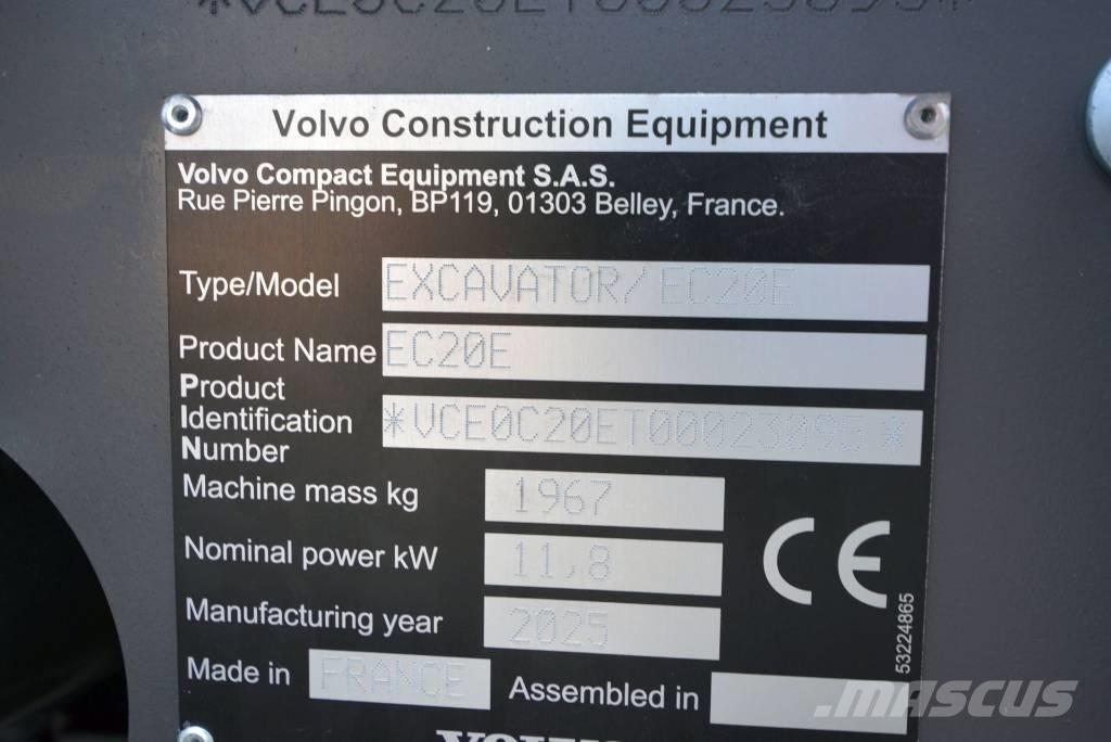 Volvo EC 20 E Mini excavatoare < 7t