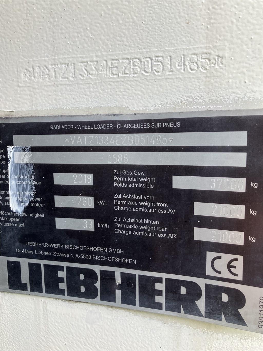 Liebherr L586 Xpower Incarcator pe pneuri