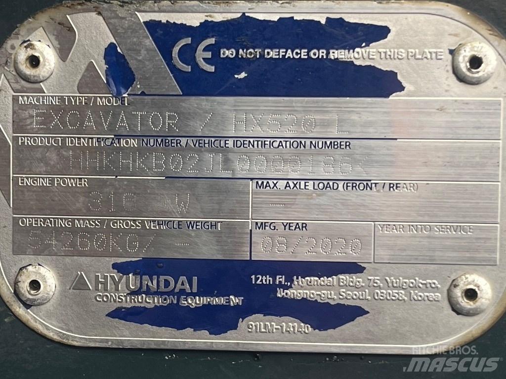 Hyundai HX 520 L Excavatoare pe șenile
