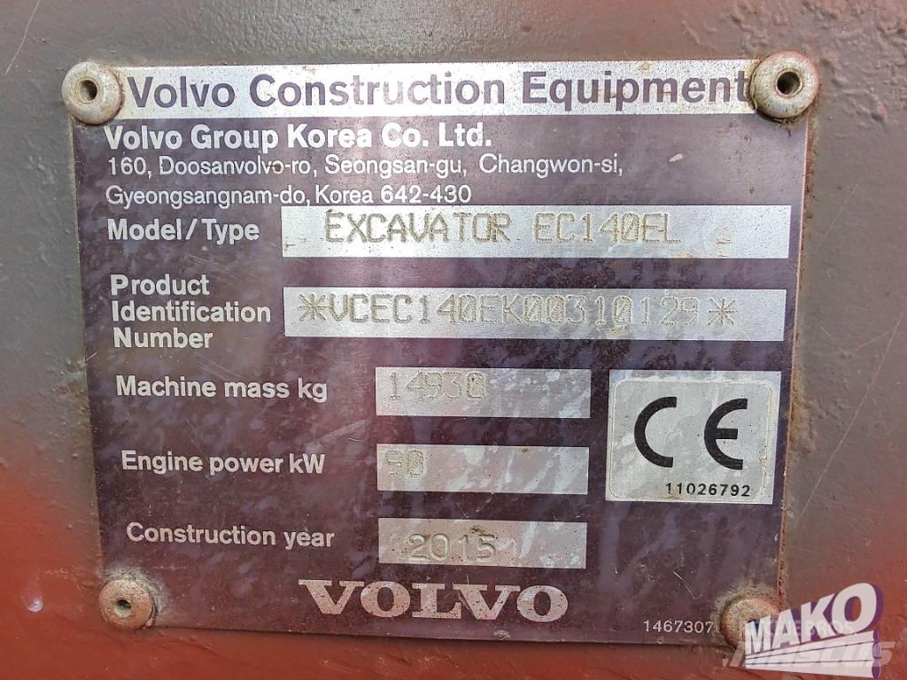 Volvo EC 140 EL Excavatoare pe șenile
