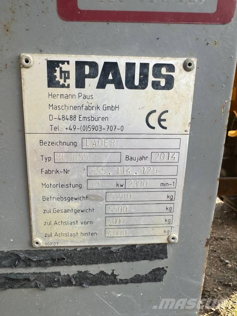 Paus RL 655 Incarcator pe pneuri
