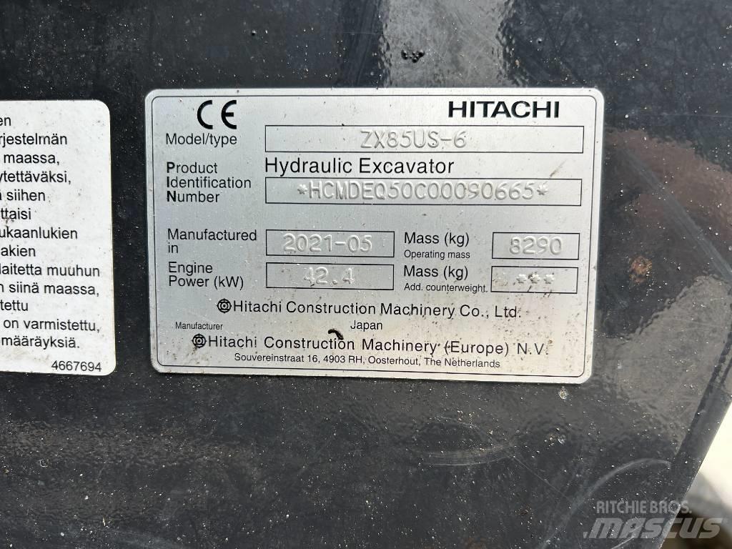 Hitachi ZX85U-6 Excavatoare 7t - 12t