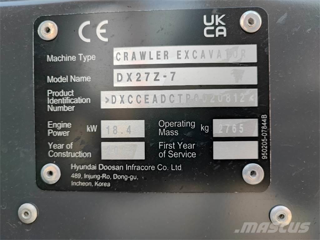 Develon DX27Z-7 Utilaje agricole - Altele