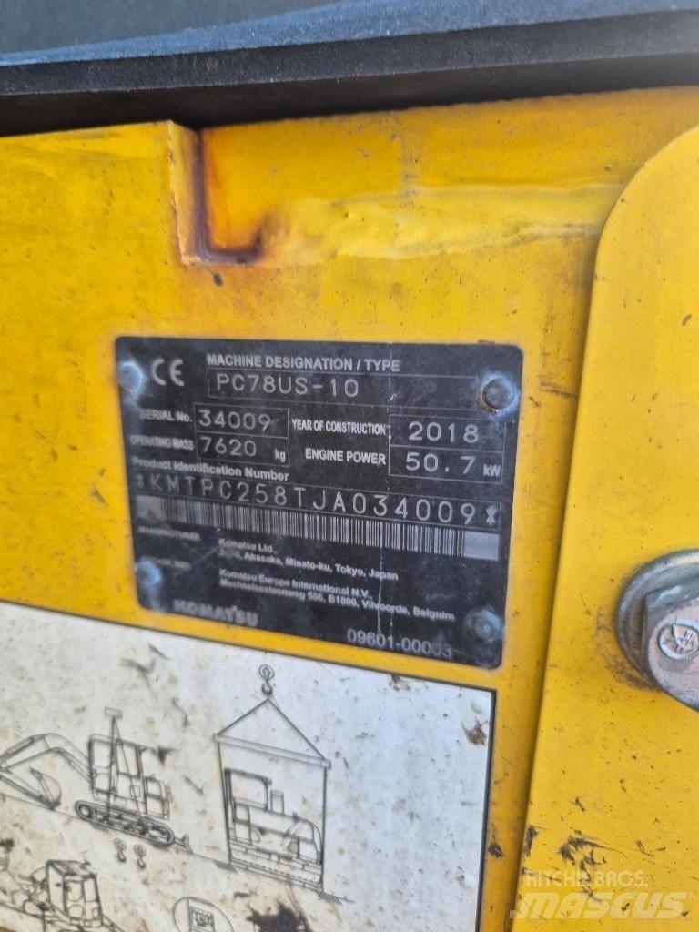 Komatsu Pc 78us-10 Excavatoare 7t - 12t