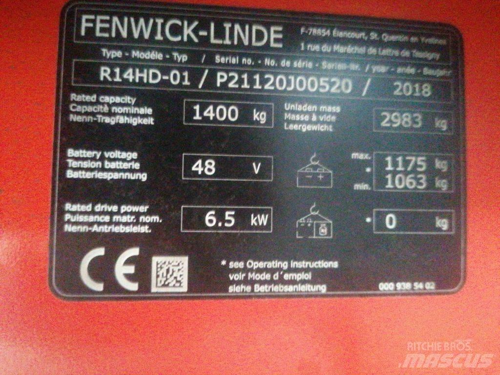 Linde R14HD Stivuitor cu catarg retractabil