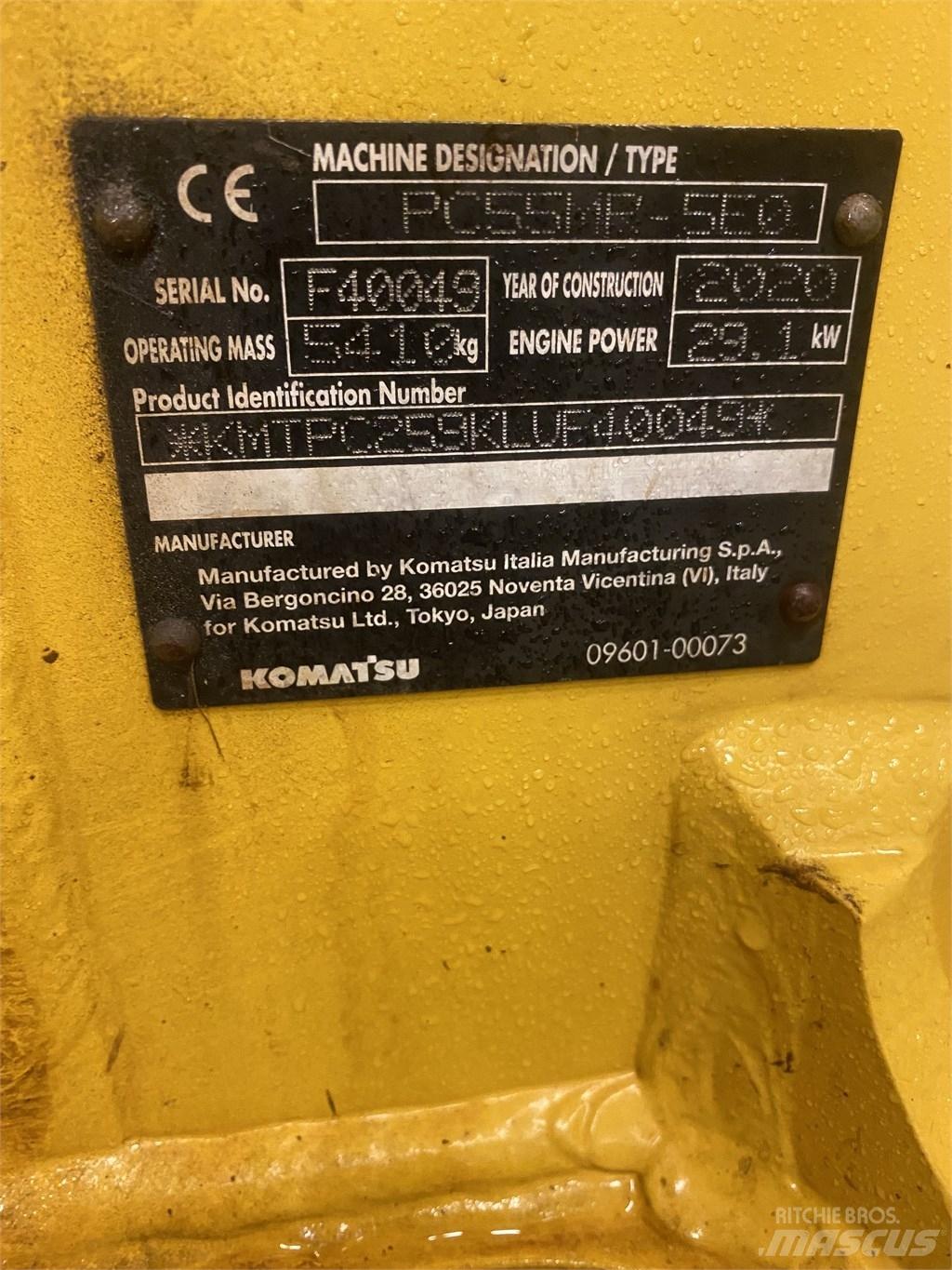 Komatsu PC55MR-5 Mini excavatoare < 7t