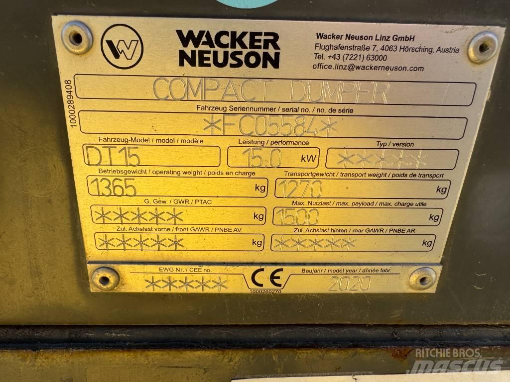 Wacker Neuson DT15 Autobasculante cu senile