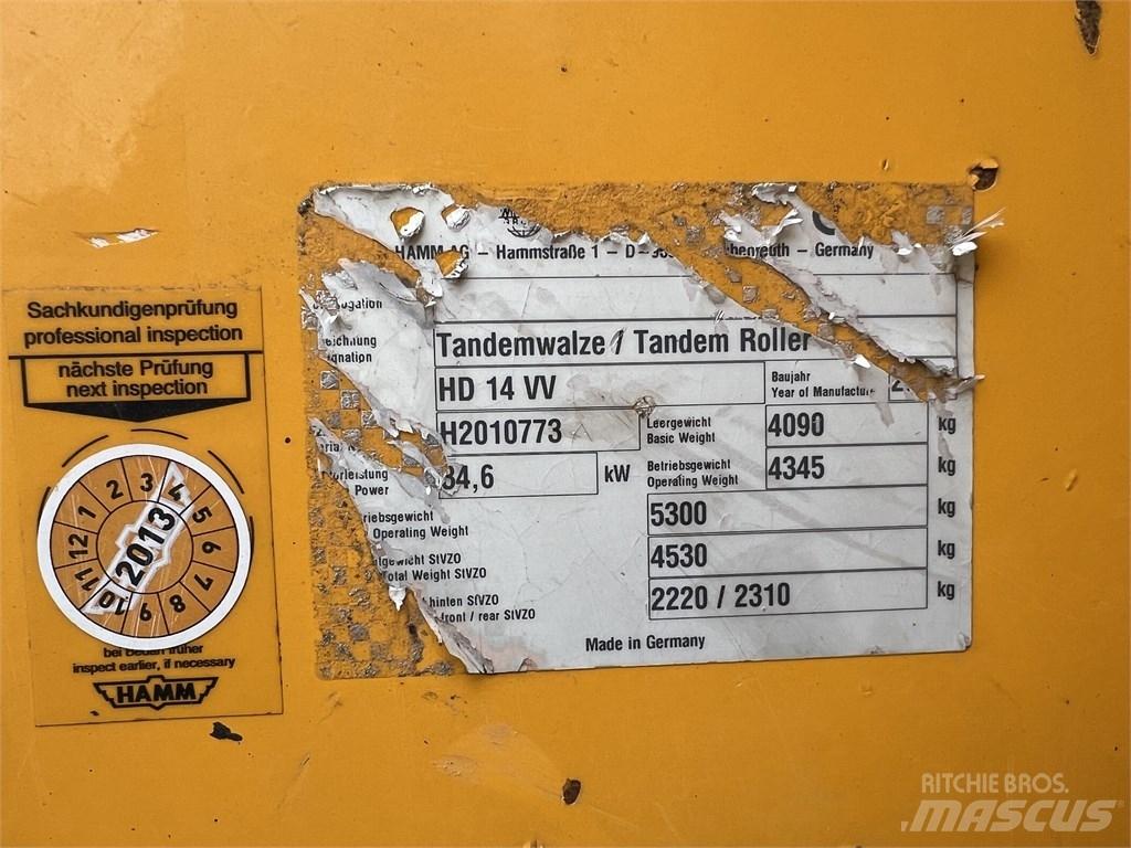 Hamm HD 14 VV Cilindri compactori dubli